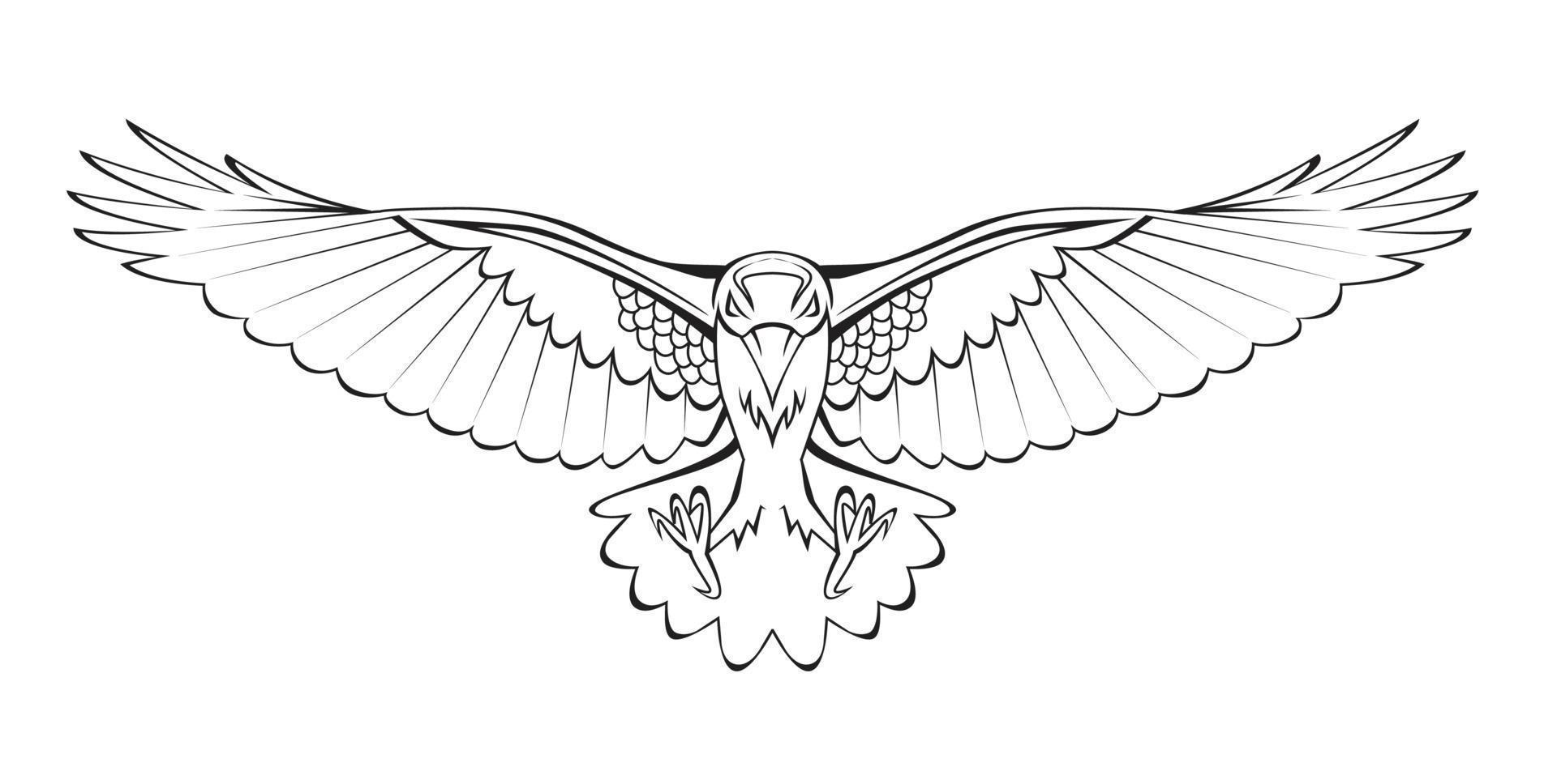 Eagle symbol vector illustration
