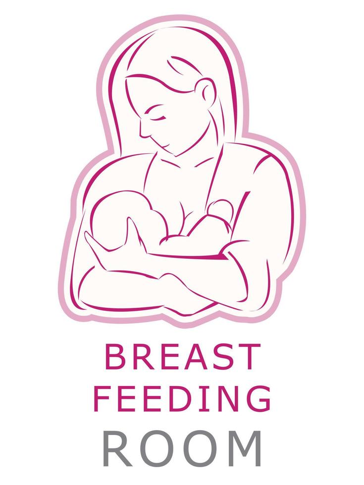 Breastfeeding vector illustration