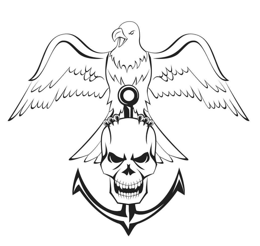Eagle symbol vector illustration
