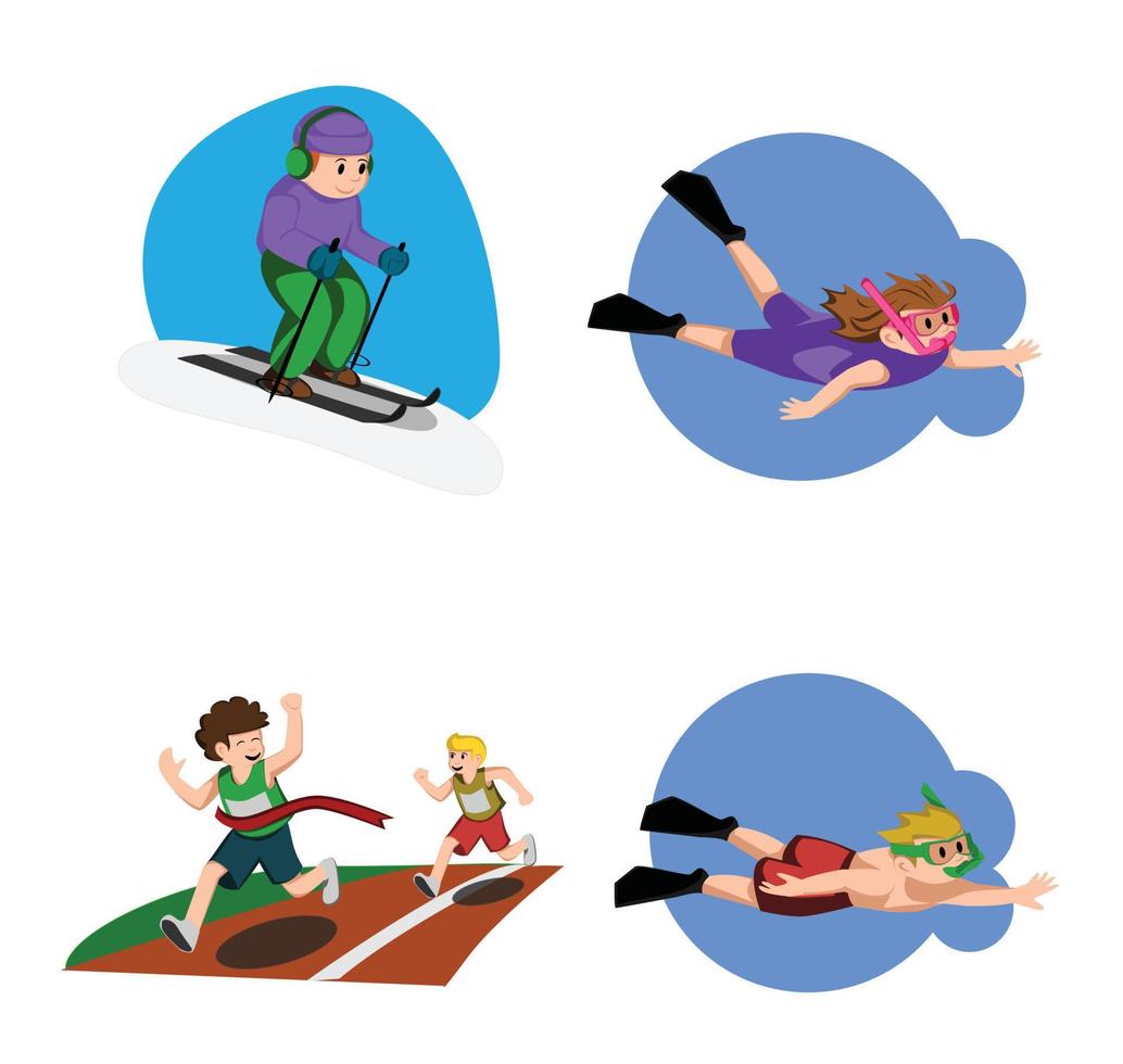 Sport Kid Collection vector