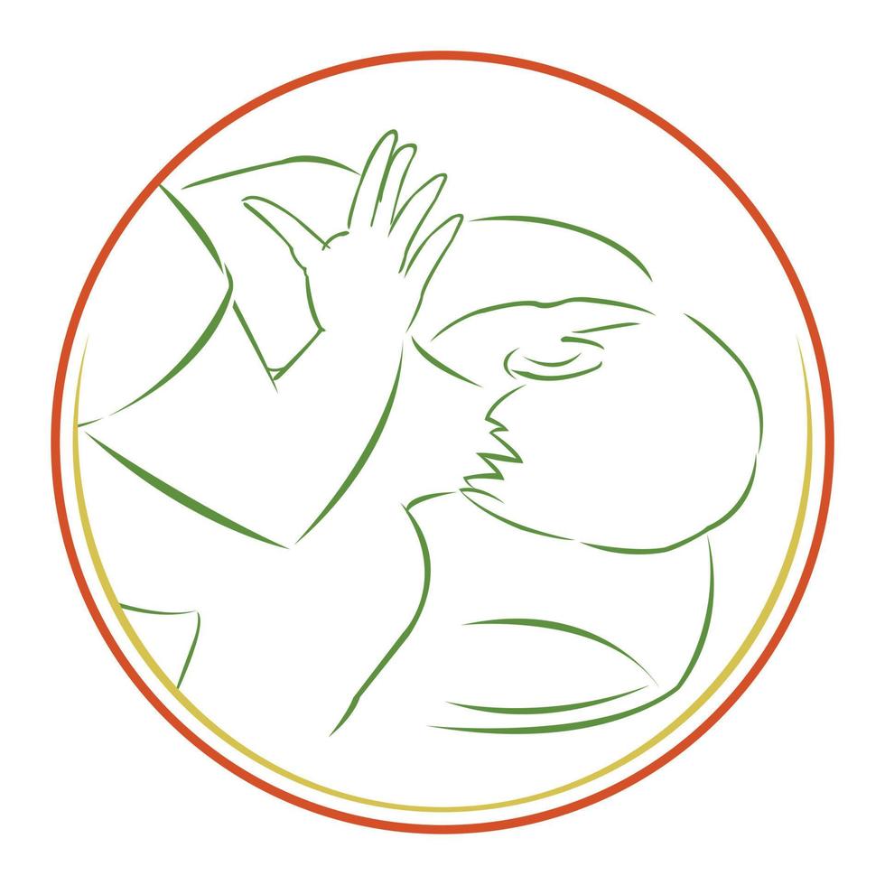 Massage body illustration vector