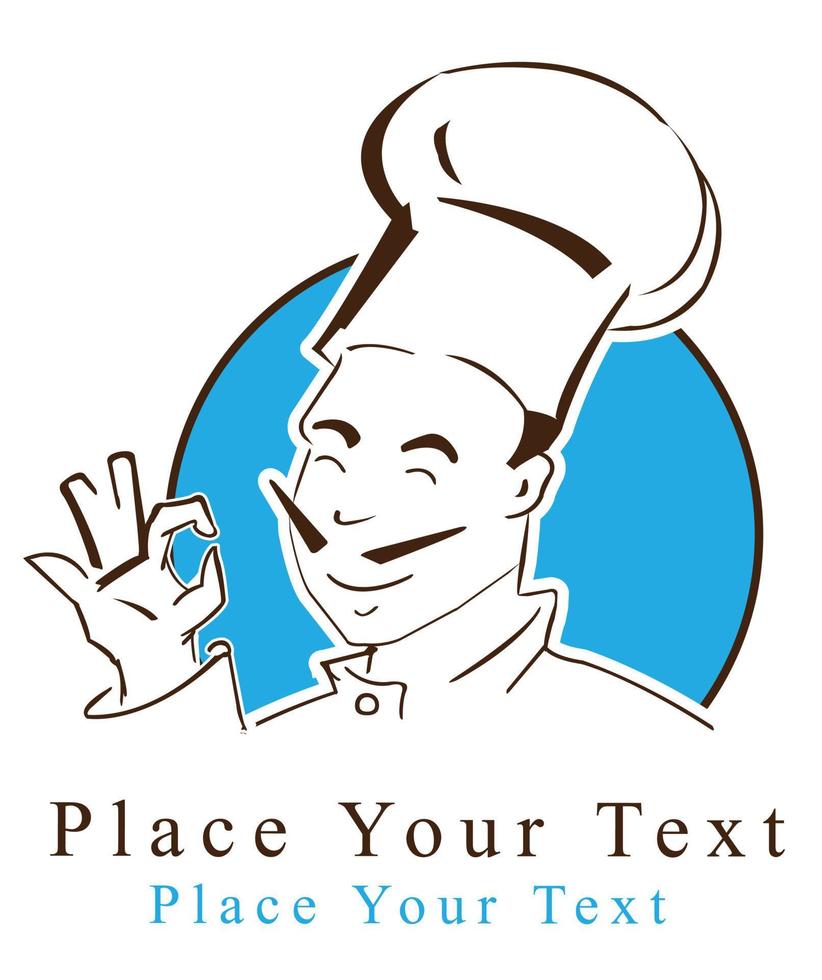 Chef symbol illustration vector