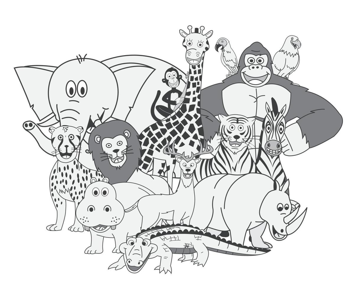 Wild Animal illustration vector