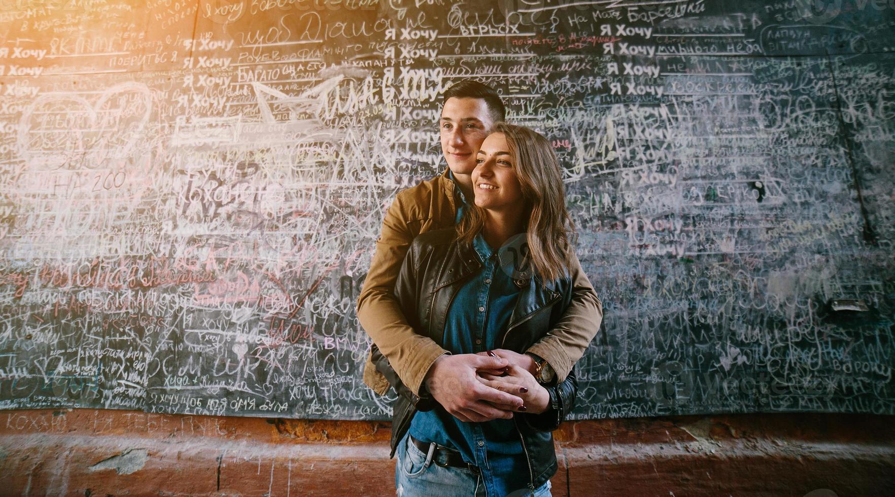 beautiful young couple photo