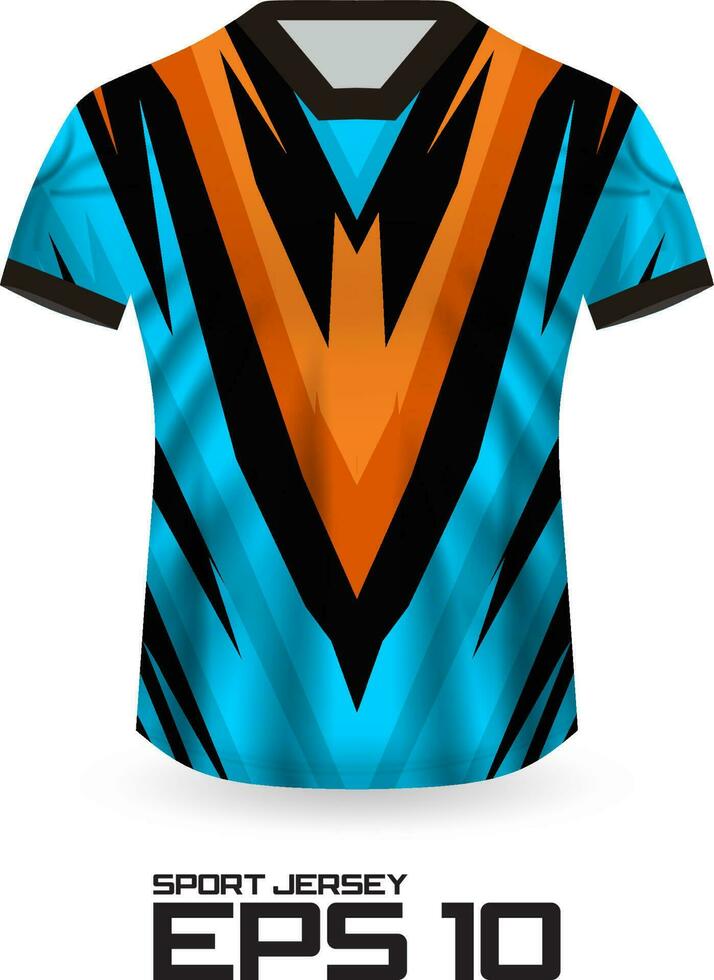 Racing Jersey Shirt Design Concept for Sports Team Uniform vector