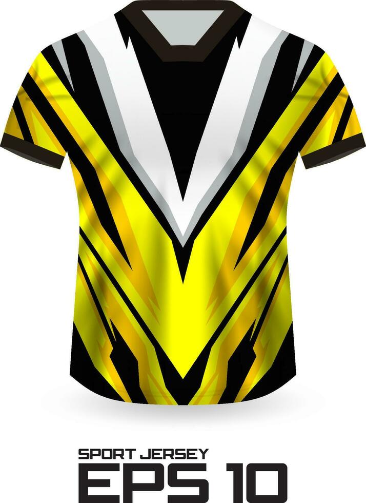 concepto de diseño de camiseta de jersey de carreras para uniforme de equipo deportivo vector