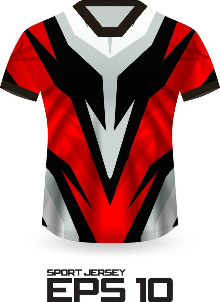 Racing Jersey Shirt Design Concept for Sports Team Uniform vector