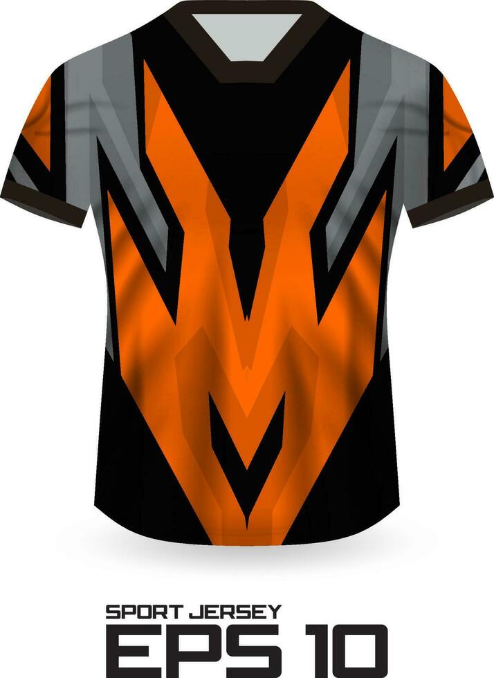 Racing Jersey Shirt Design Concept for Sports Team Uniform vector