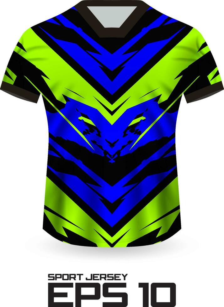 Racing Jersey Shirt Design Concept for Sports Team Uniform vector