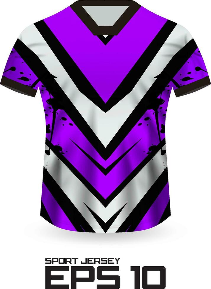 Racing Jersey Shirt Design Concept for Sports Team Uniform vector