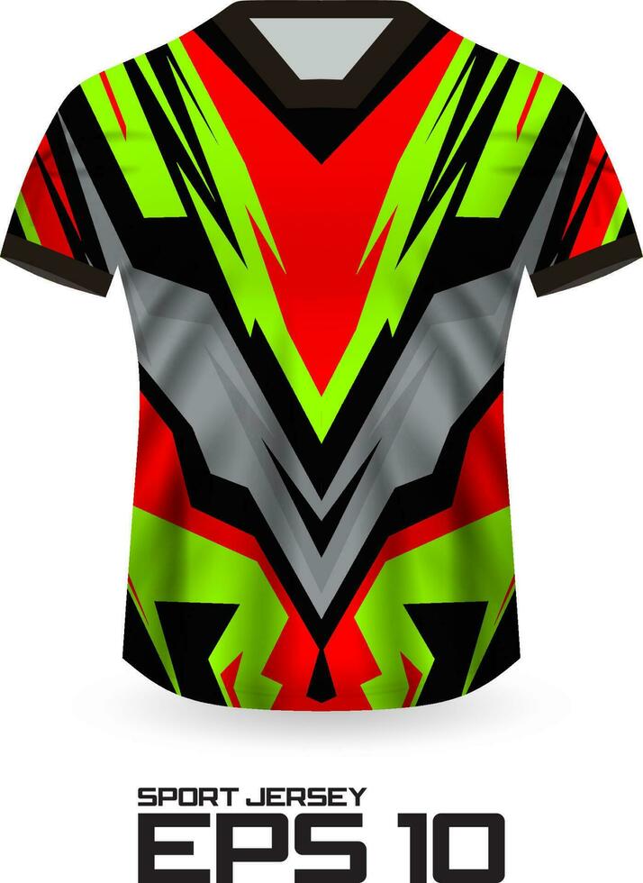 Racing Jersey Shirt Design Concept for Sports Team Uniform vector