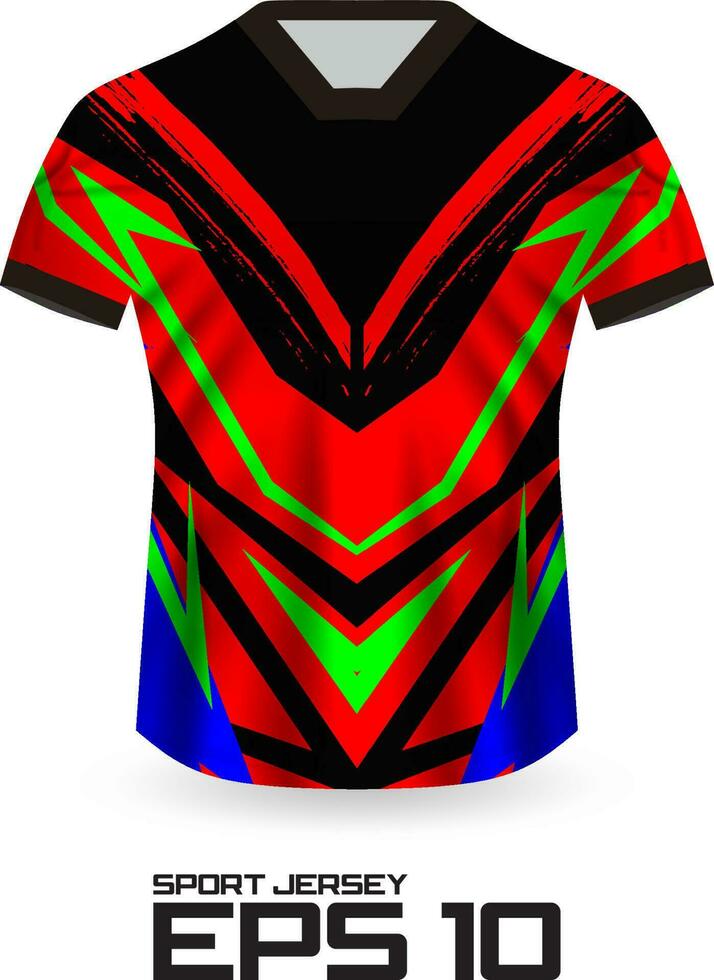 concepto de diseño de camiseta de jersey de carreras para uniforme de equipo deportivo vector