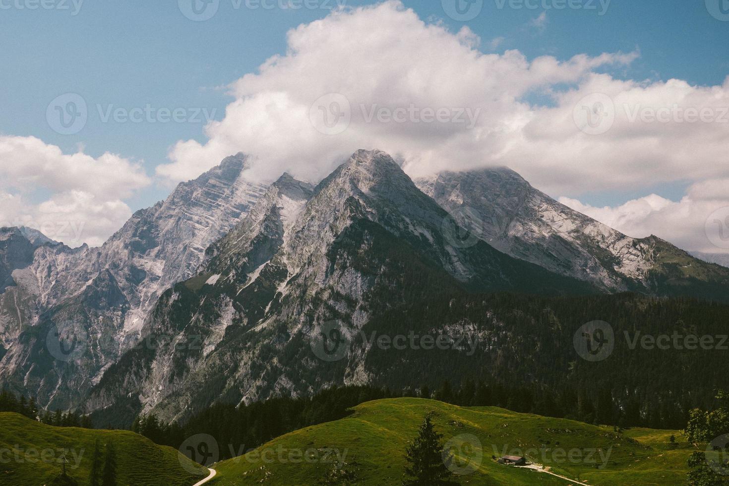 austrian mountains in the summer photo