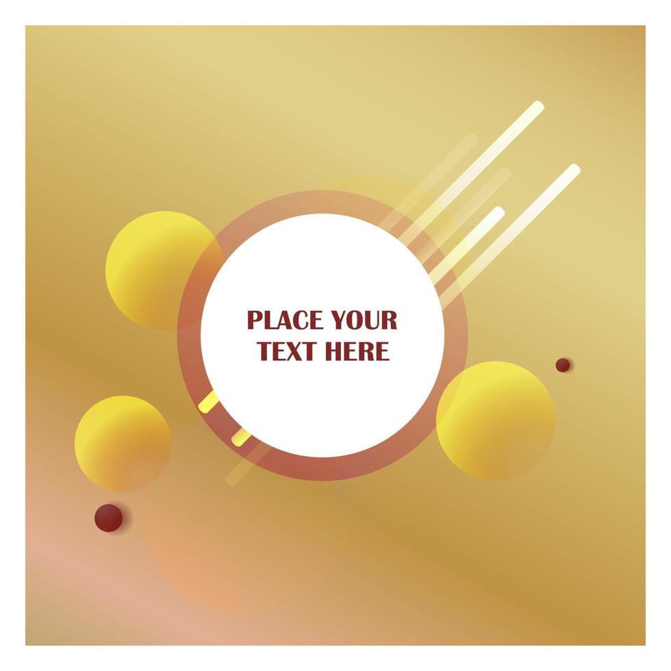 Abstract line background with golden background vector