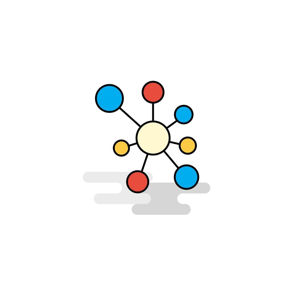 Flat Network Icon Vector