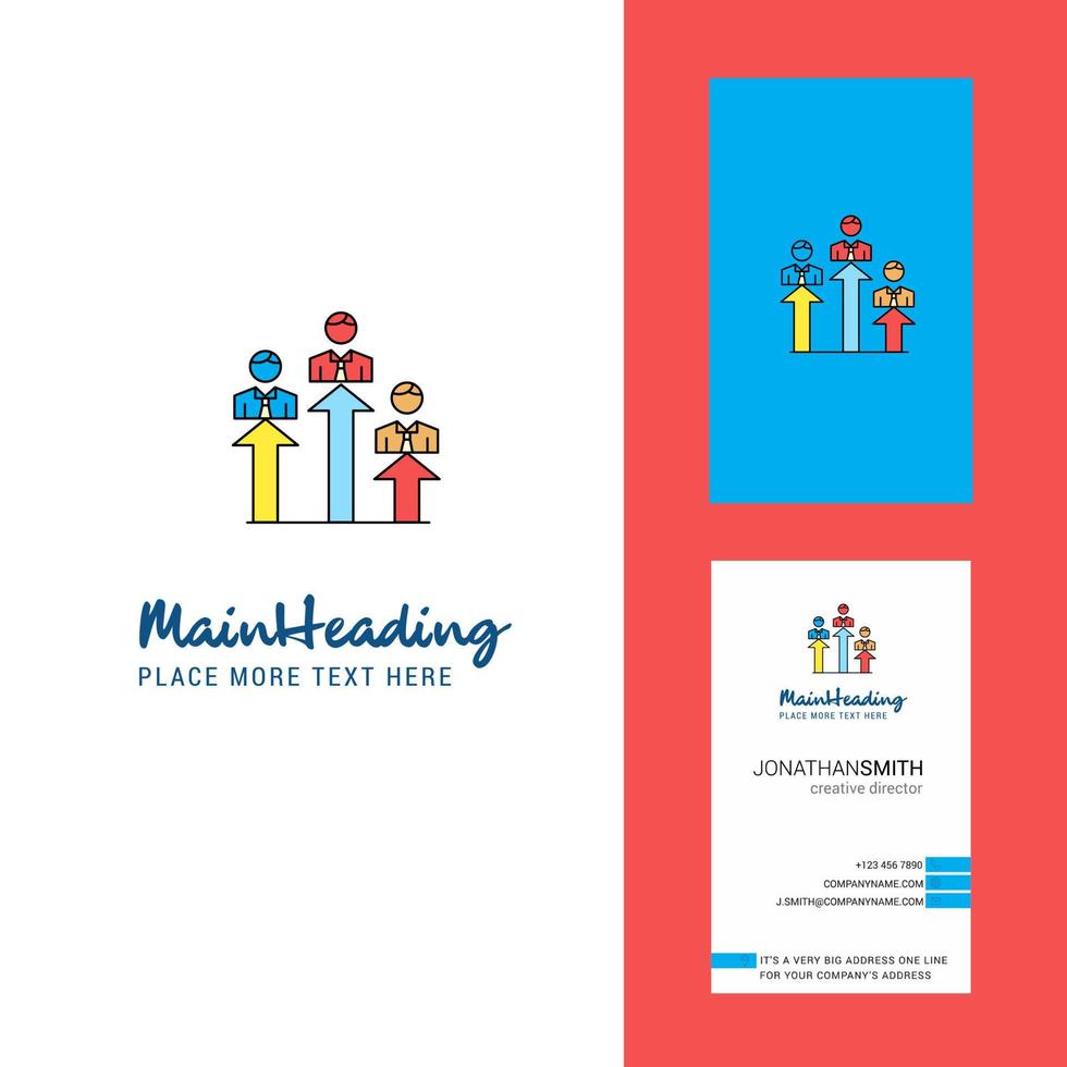 Positions Creative Logo and business card vertical Design Vector