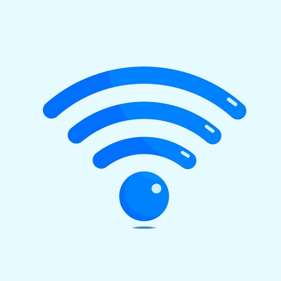 icono wifi o logotipo símbolo de signo aislado ilustración vectorial - iconos vectoriales de estilo de color azul y naranja de alta calidad. vector