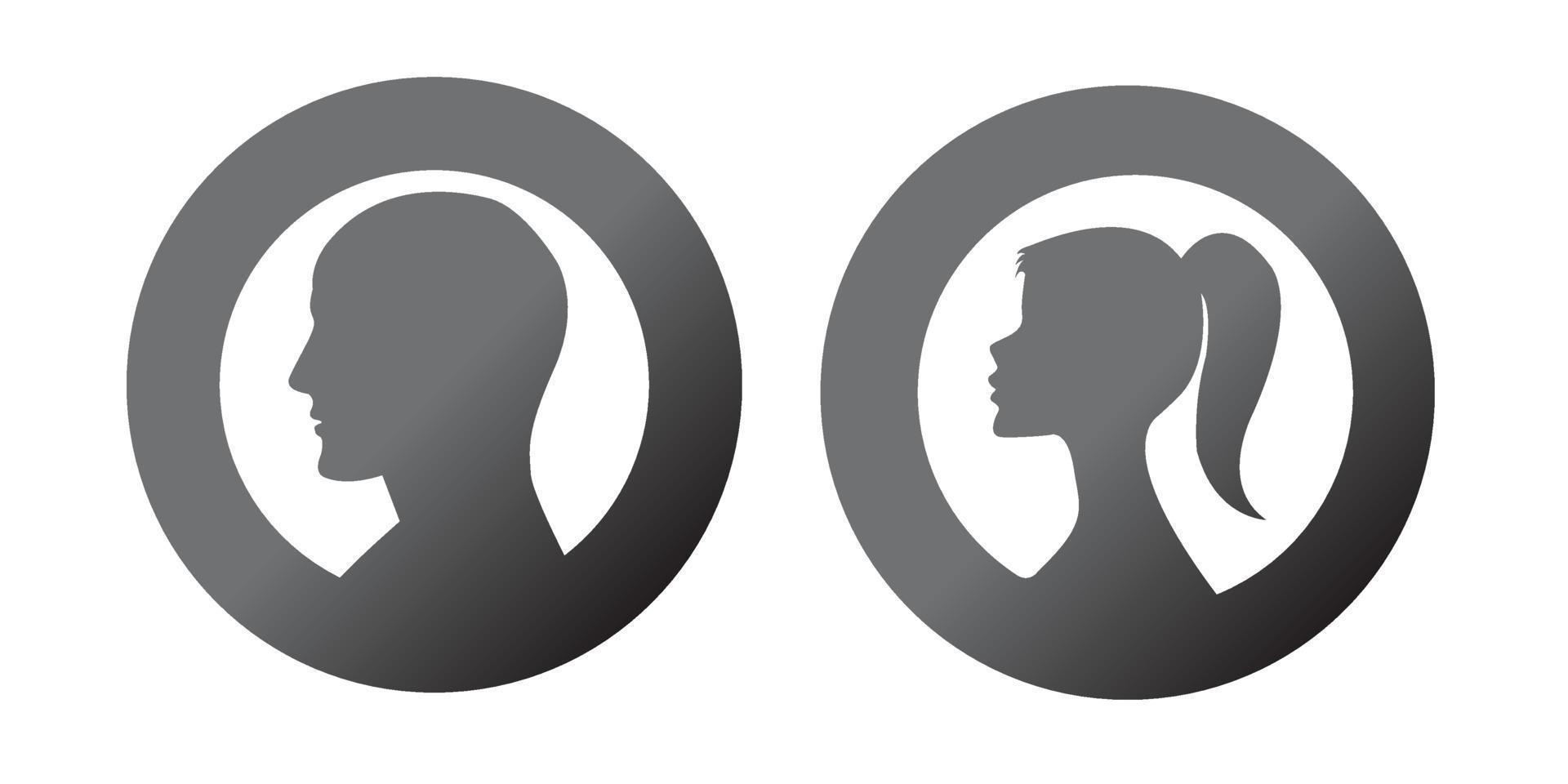 Businessman icon, Man and women icon. vector design illustration.