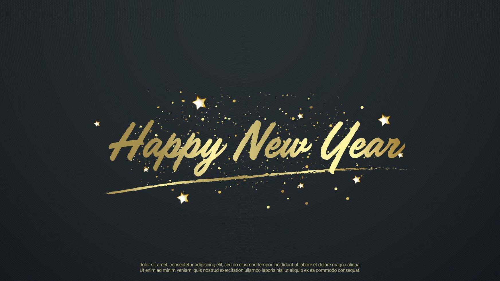 Happy new year lettering background 14203240 Vector Art at Vecteezy