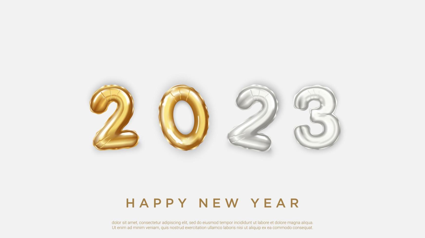 Happy new year 2023 background vector