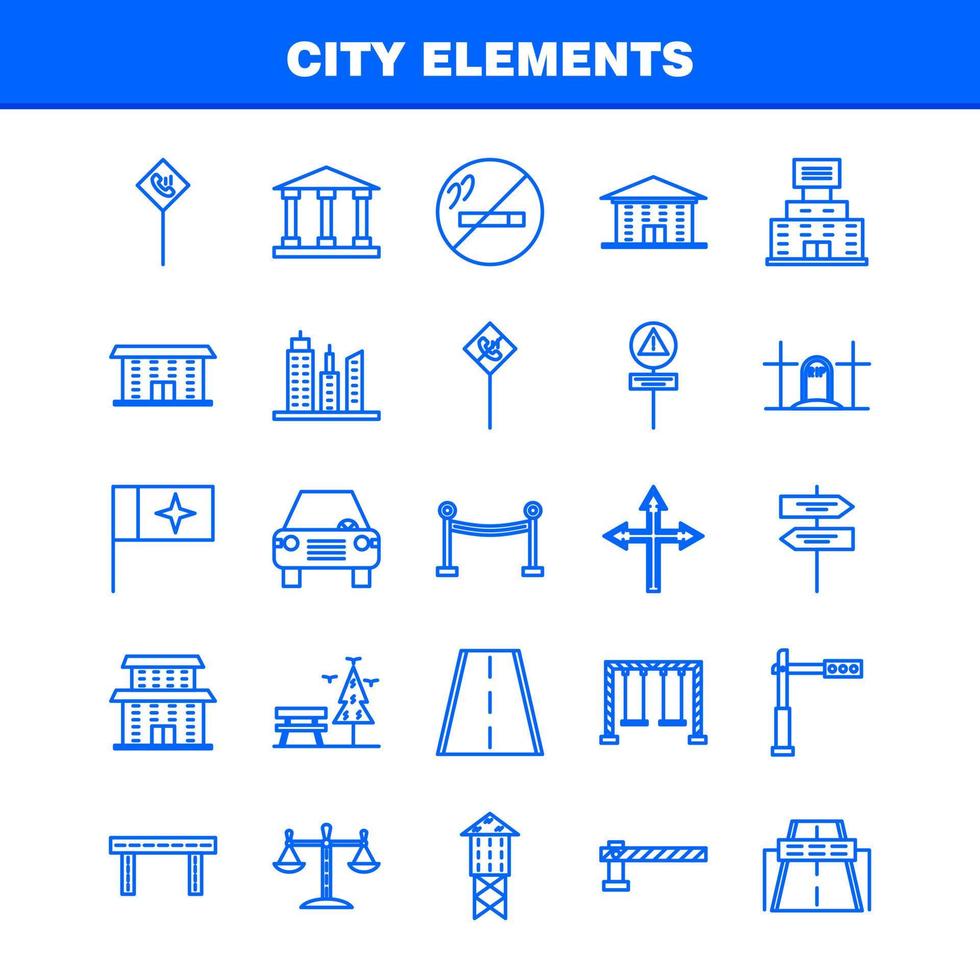 los iconos de línea de elementos de la ciudad establecidos para el kit de uxui móvil de infografía y el diseño de impresión incluyen sonido de altavoz mudo altavoz de sonido de altavoz multimedia eps 10 vector