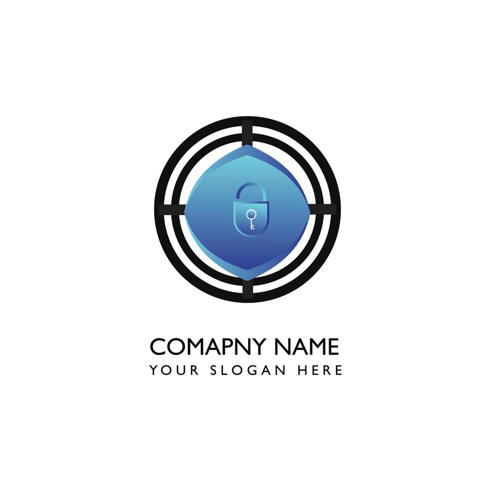 creative Secure type logo and symbol design vector