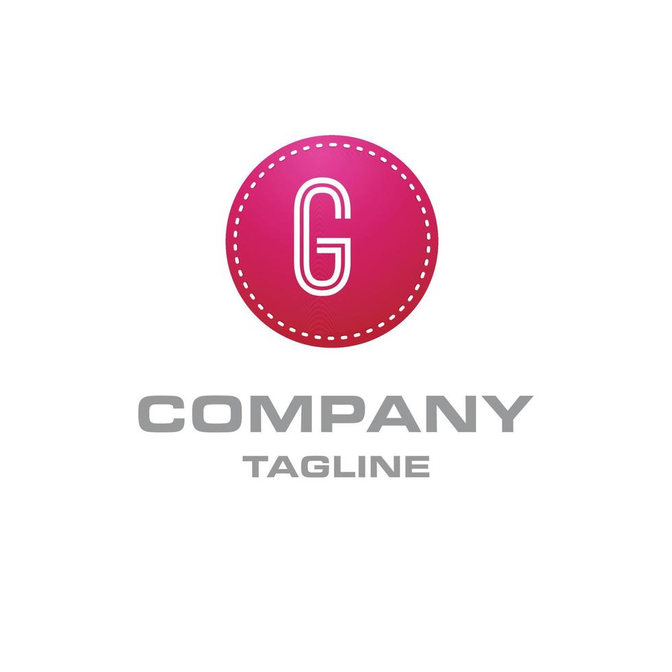 Alphabetical logo design with creative typography vector