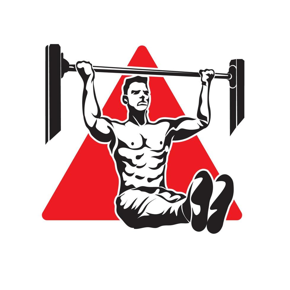 Calisthenic Work out sport vector illustration, perfect for Sport club, Fitness Club, and Gym logo