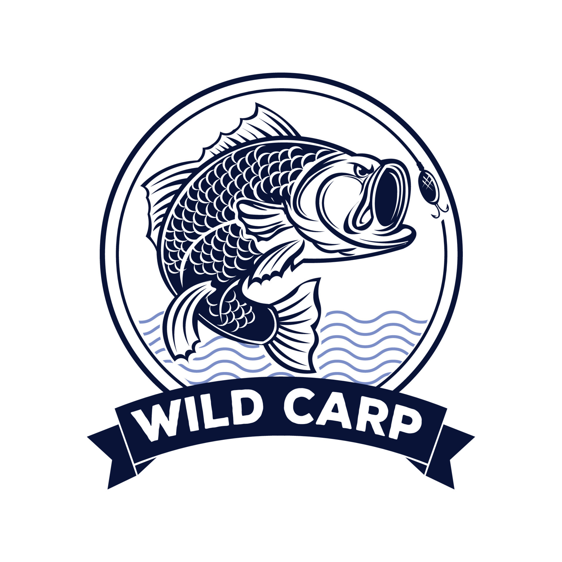 Carp fishing logo, perfect for fish supplier company and brand product logo  and t shirt design 14203328 Vector Art at Vecteezy