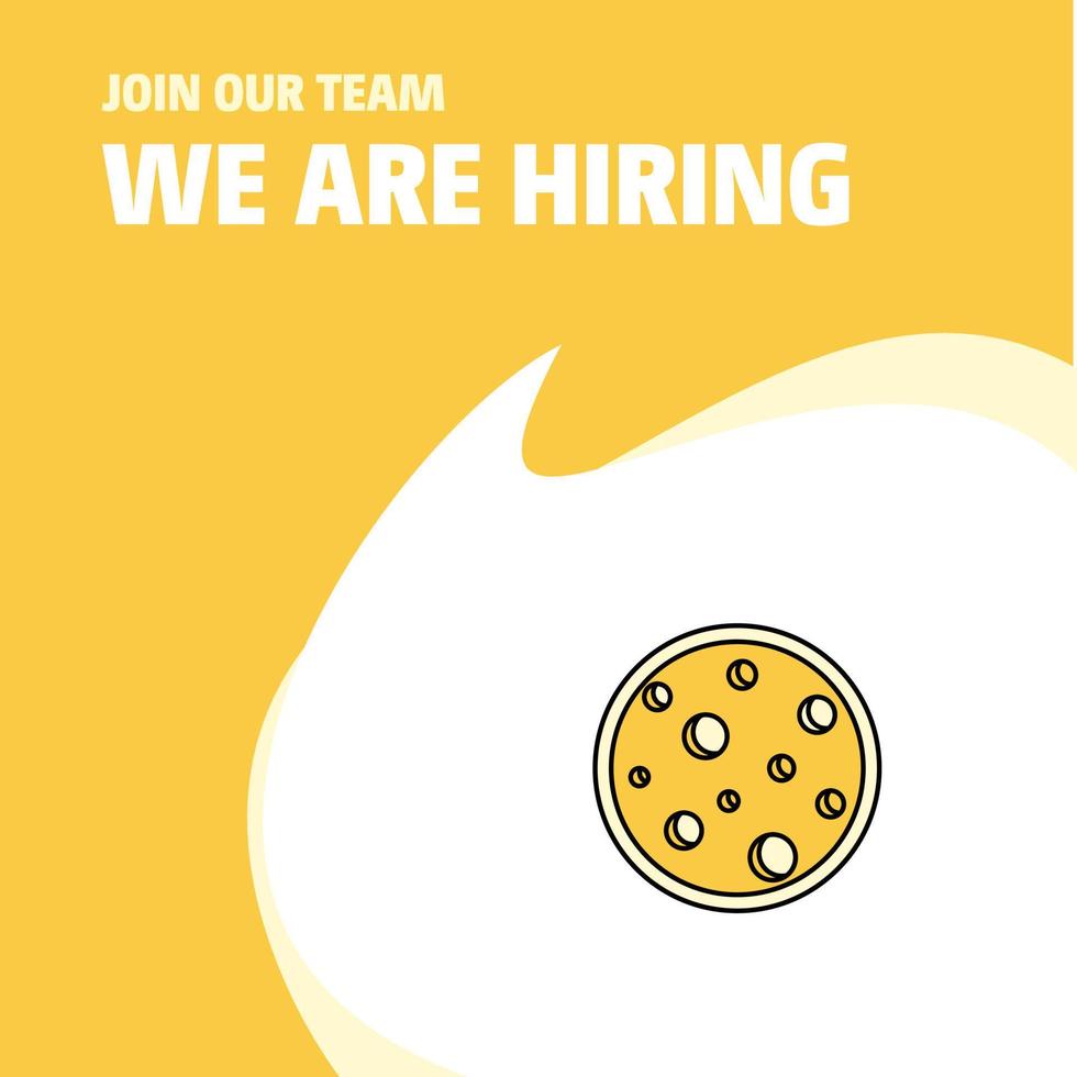 Join Our Team Busienss Company Moon We Are Hiring Poster Callout Design Vector background