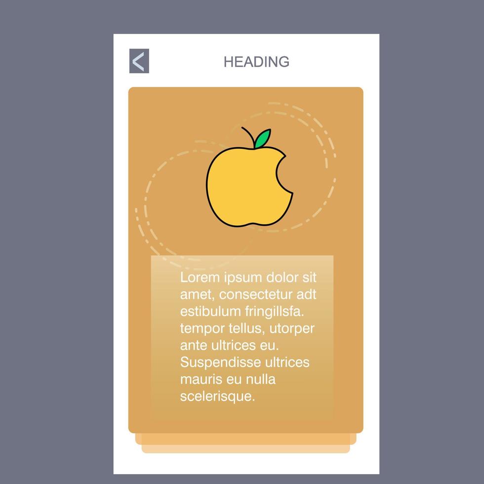 Apple mobile vertical banner design design Vector