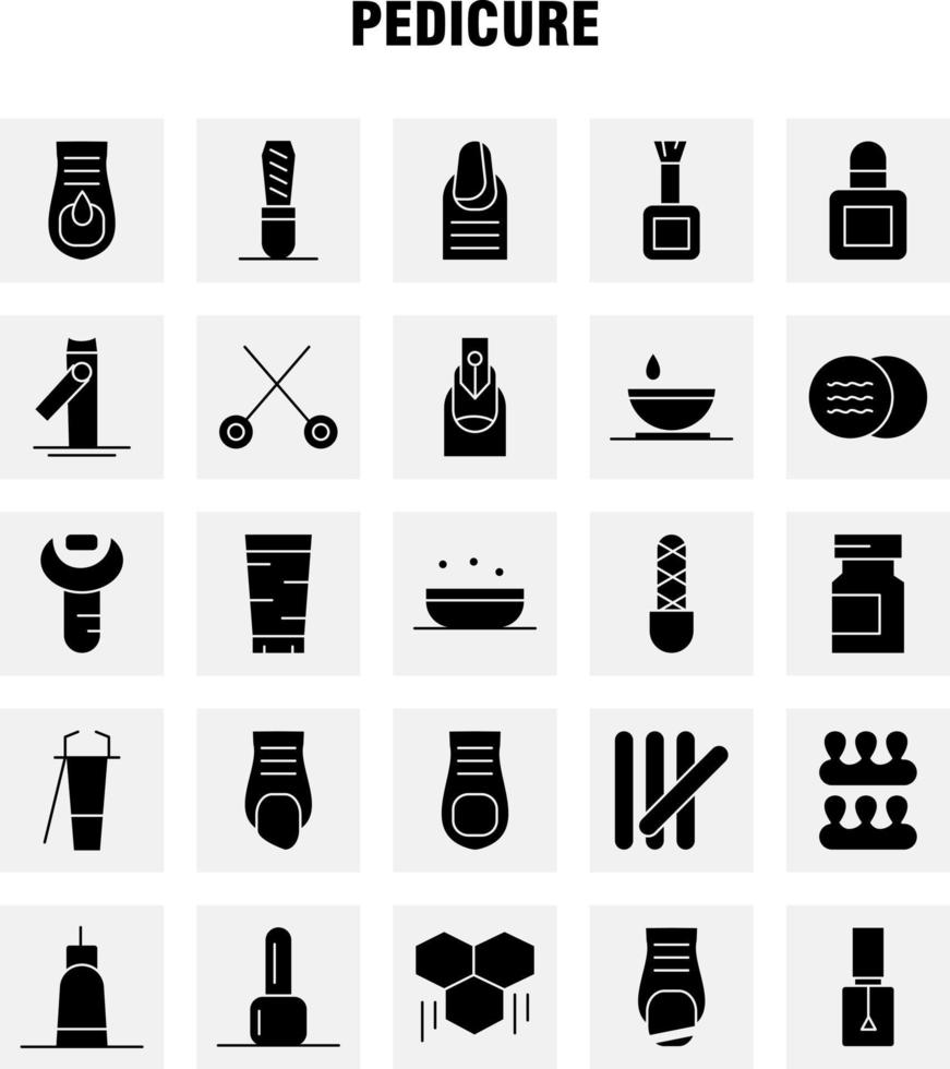 Pedicure Solid Glyph Icon Pack For Designers And Developers Icons Of Lotion Lotion Tub Soap Cosmetic Beauty Cream Cosmetic Vector