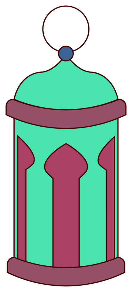 ilustración de la linterna. decoración de farol de ramadán kareem. png