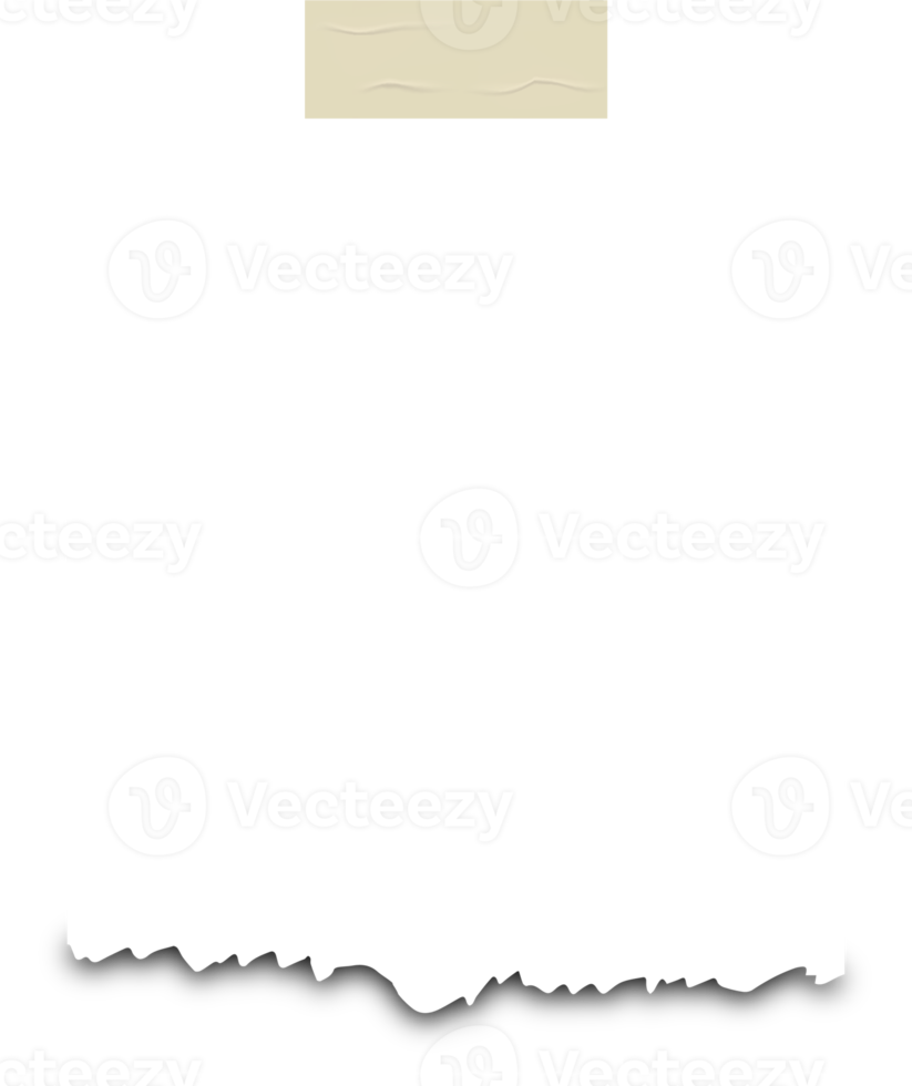 White ripped paper strips illustration. Torn paper strips. png