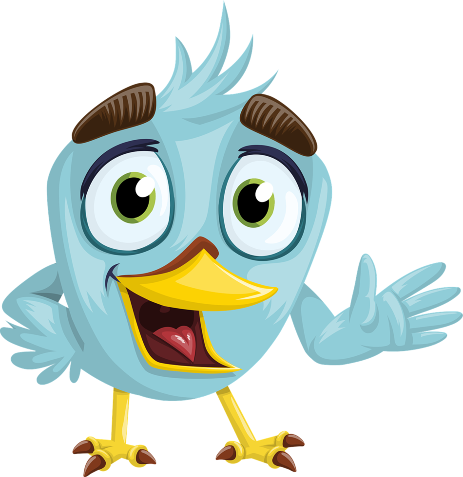 Bird Blue Design png