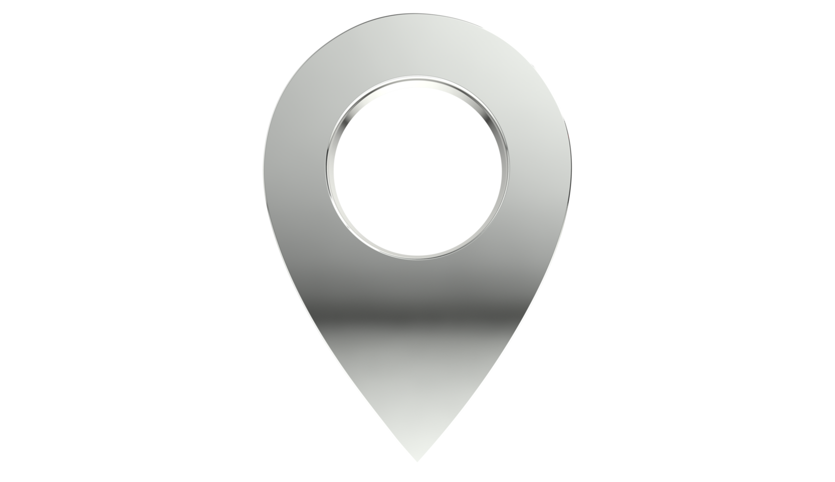 Locator mark of map and location pin on Transparent Background png