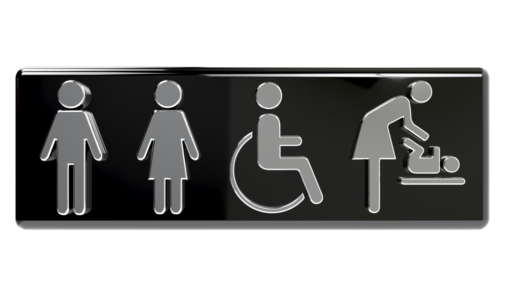 Toilet icons, man and woman symbol, toilet signs,  Transparent Background PNG