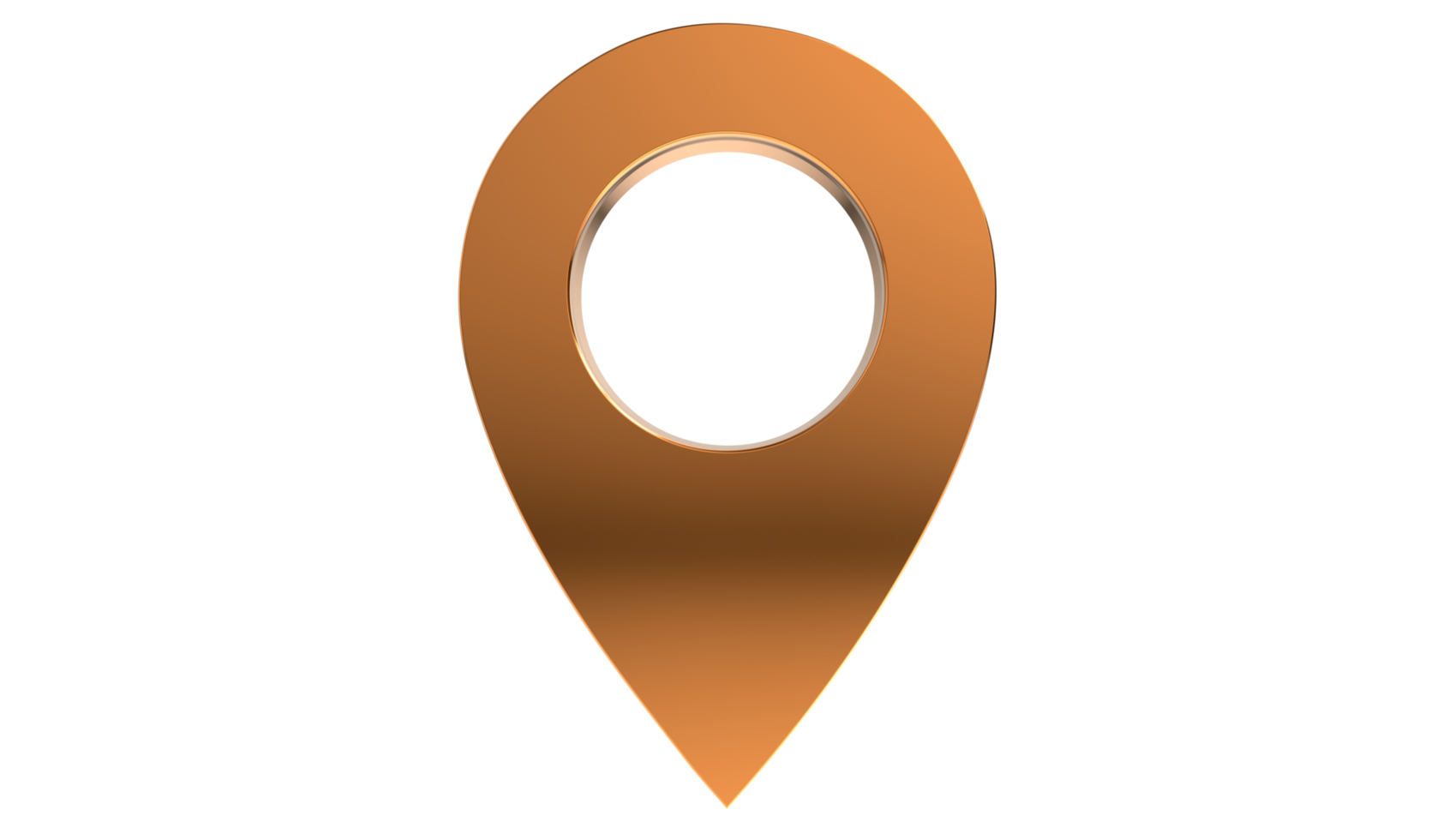 Locator mark of map and location pin on Transparent Background png