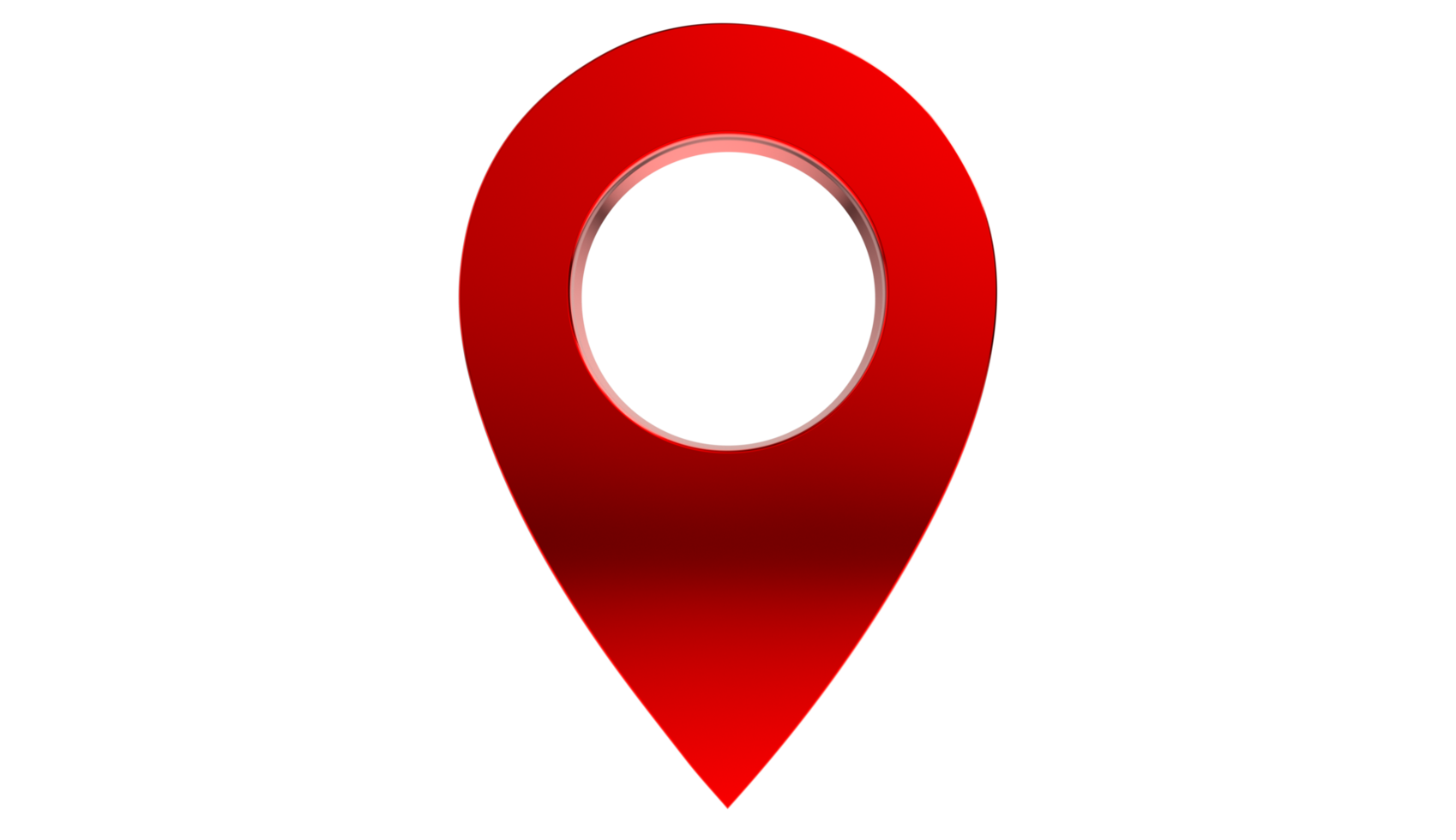 Locator mark of map and location pin on Transparent Background png