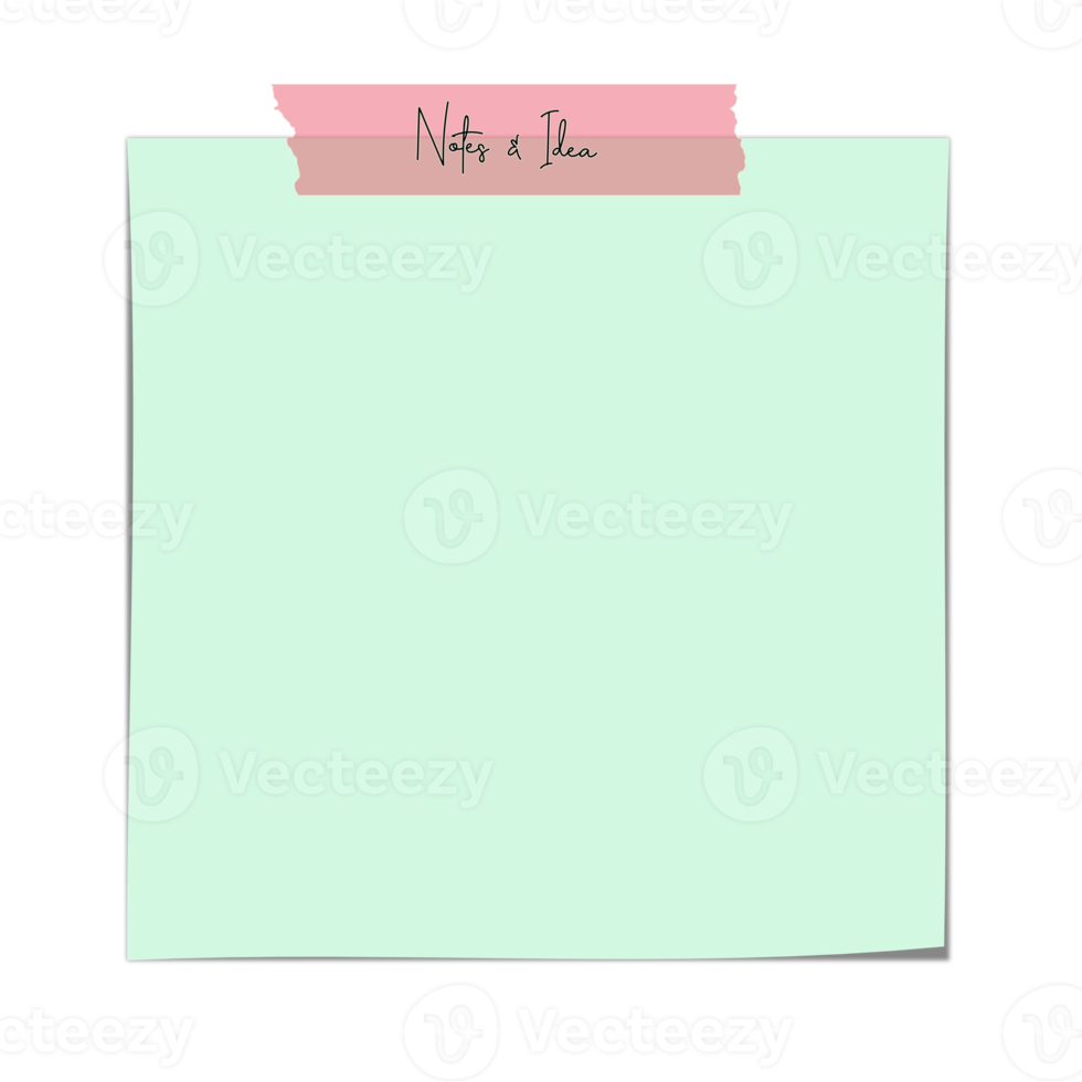 Digital Sticky Notes Cute Paper png