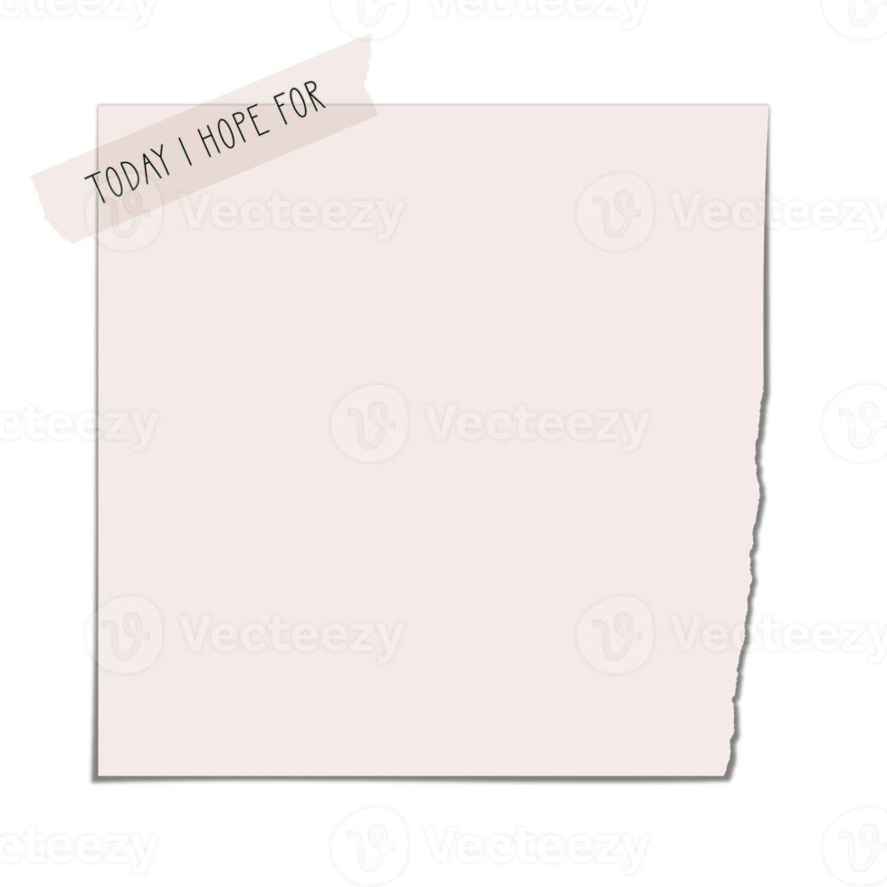 notes autocollantes numériques papier mignon png