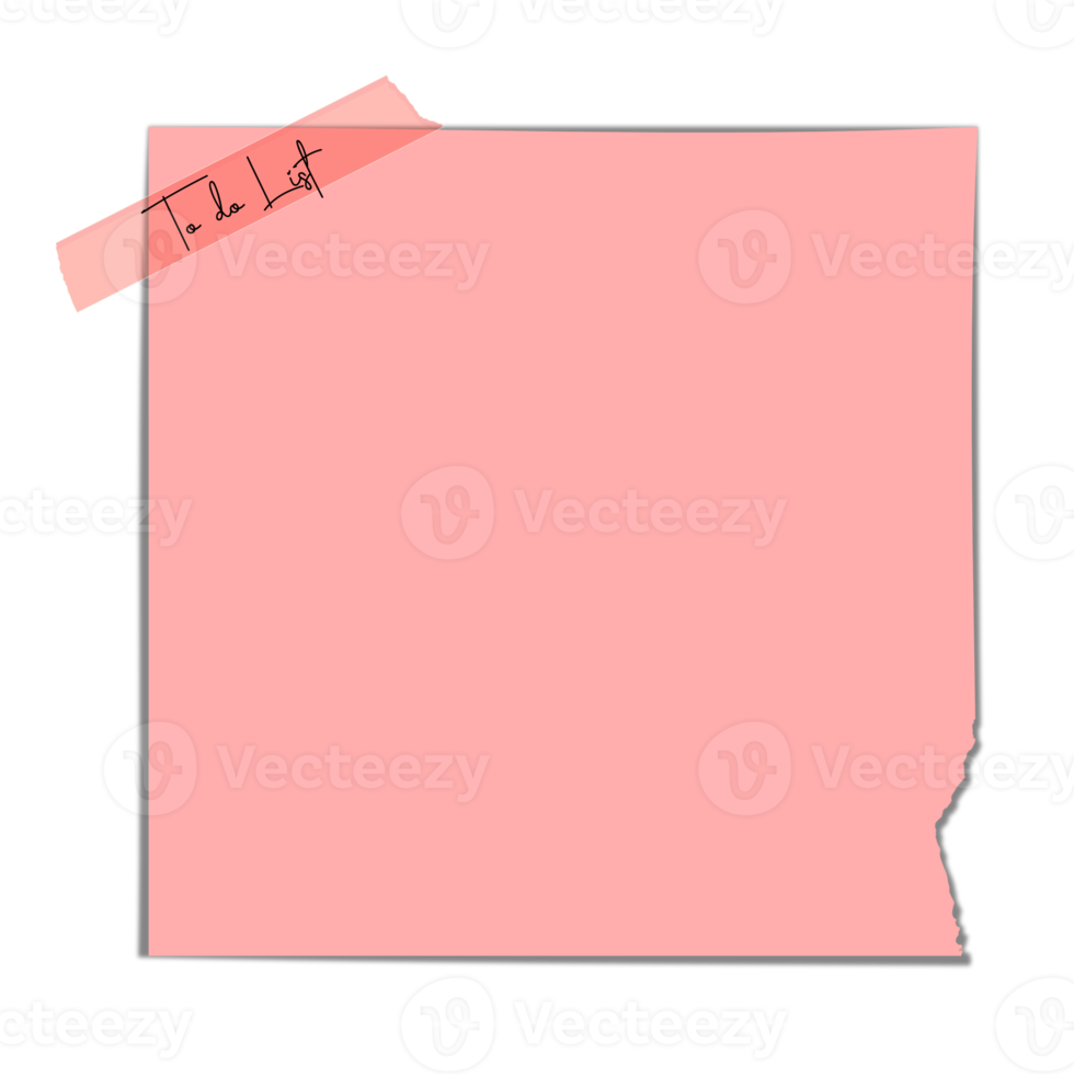 Digital Sticky Notes Cute Paper png