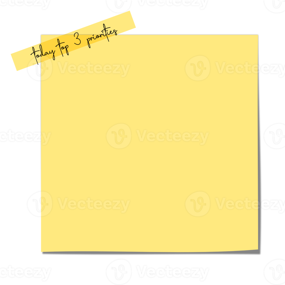 notes autocollantes numériques papier mignon png