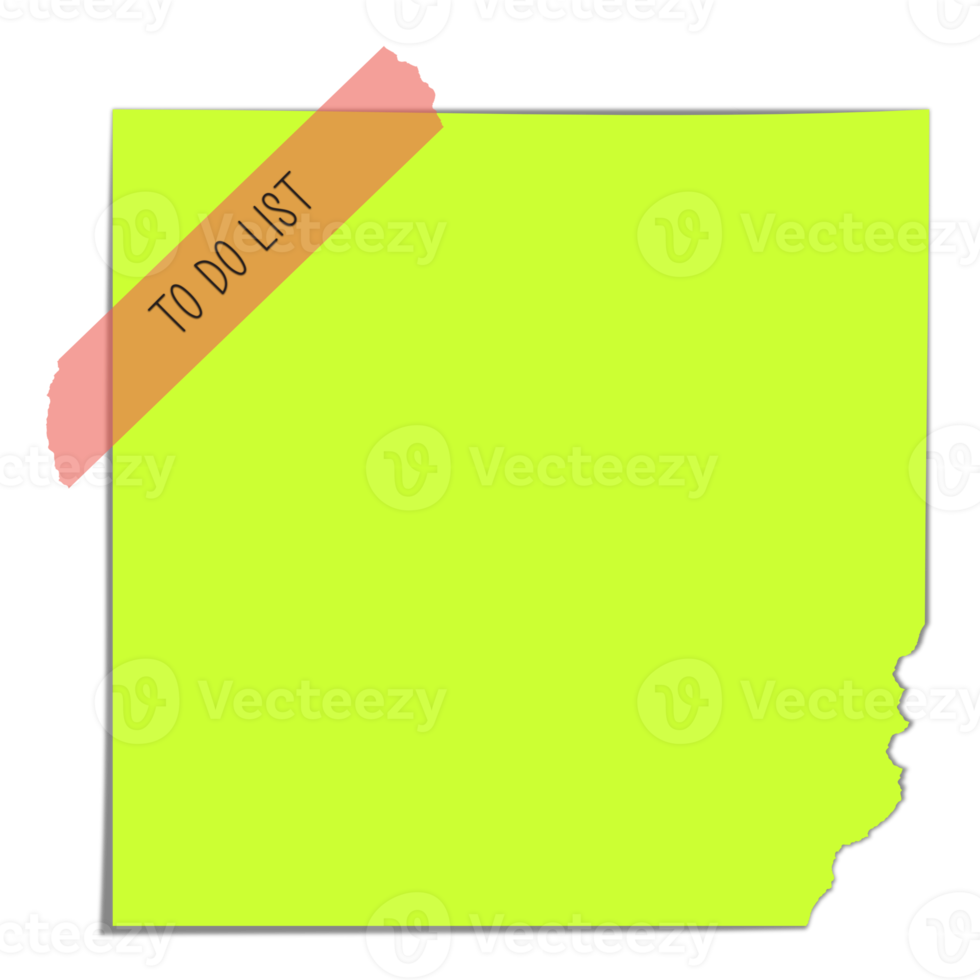 Digital Sticky Notes Cute Paper png