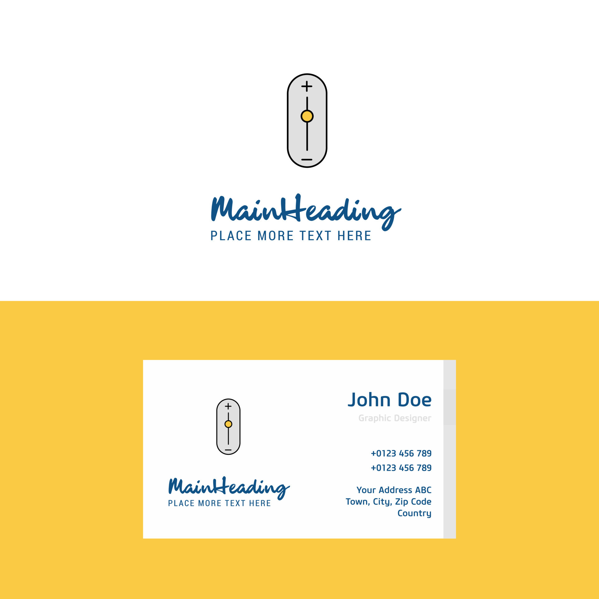 Flat Zoom In Zoom Out Logo And Visiting Card Template Busienss Concept Flat Zoom In Zoom Out Logo And Visiting Card Template Busienss Concept