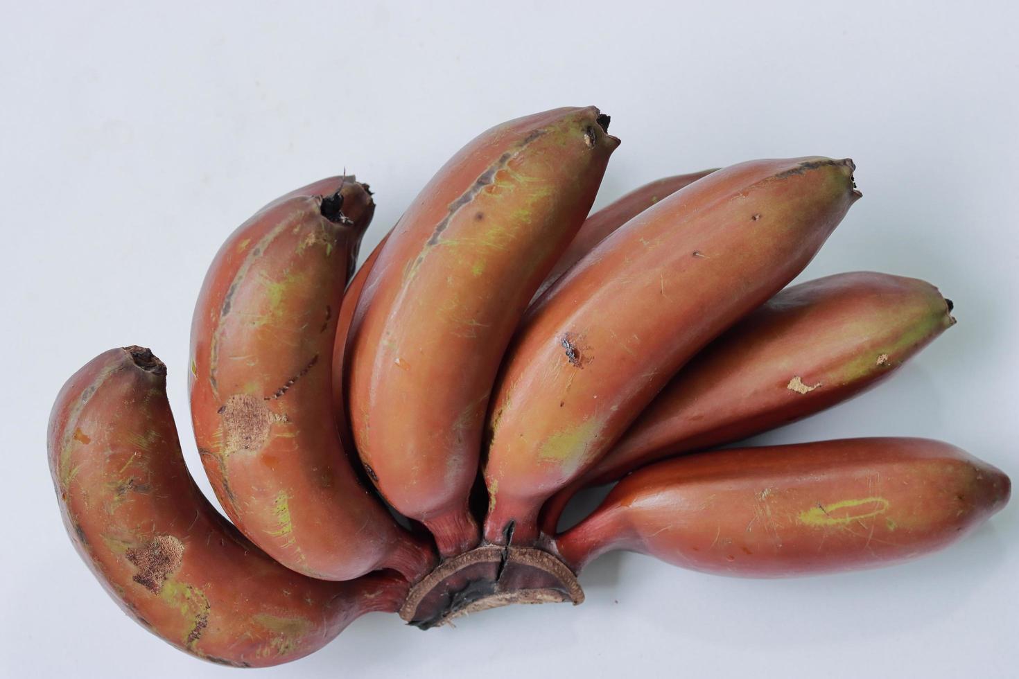 Healthy banana isolated over white background photo