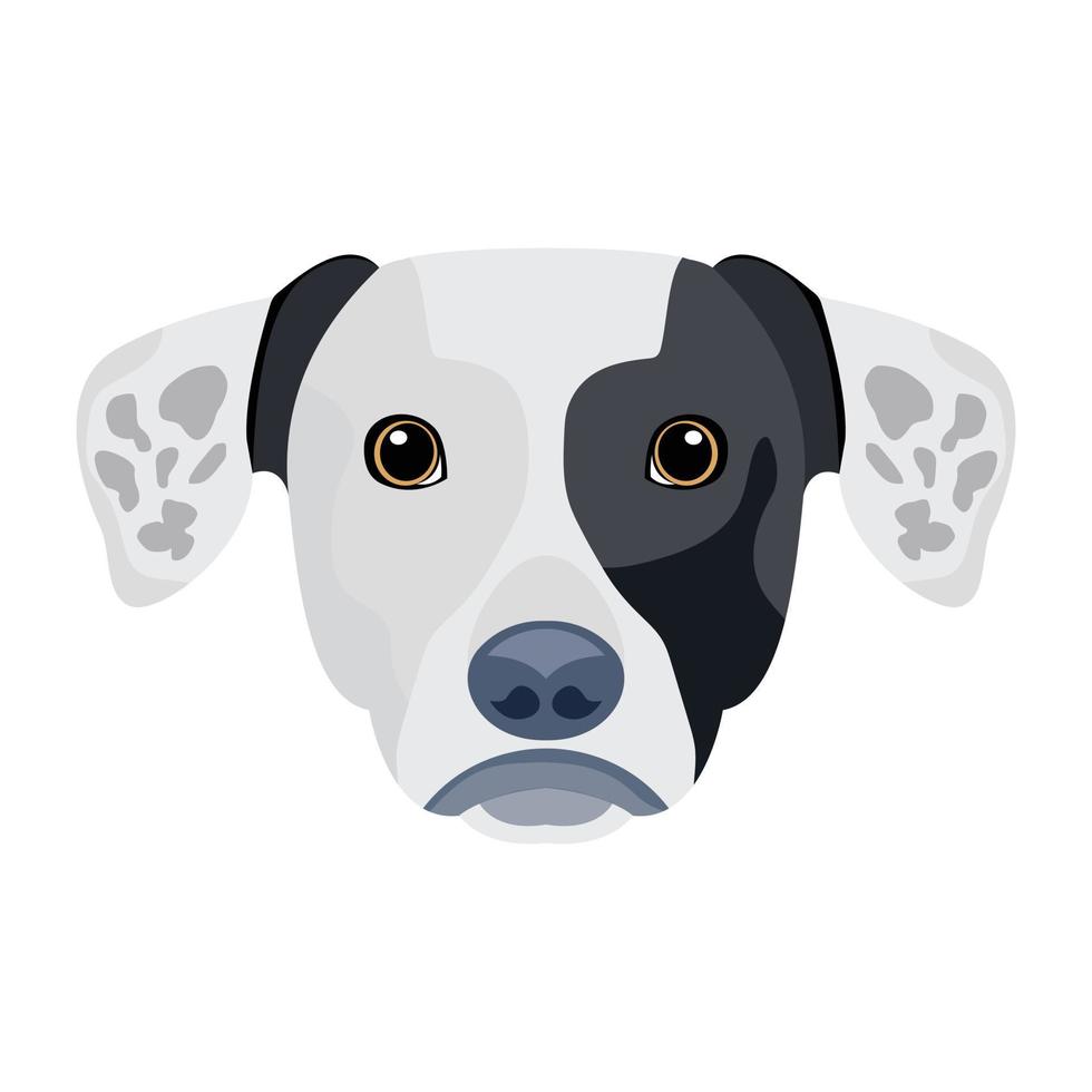 icono plano de perro diseñado creativamente vector