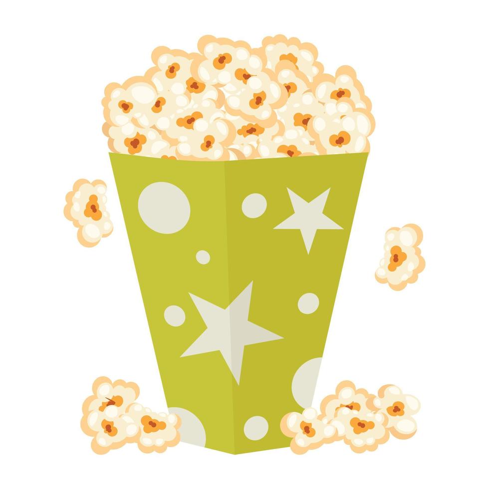 Look at this flat design of popcorn vector