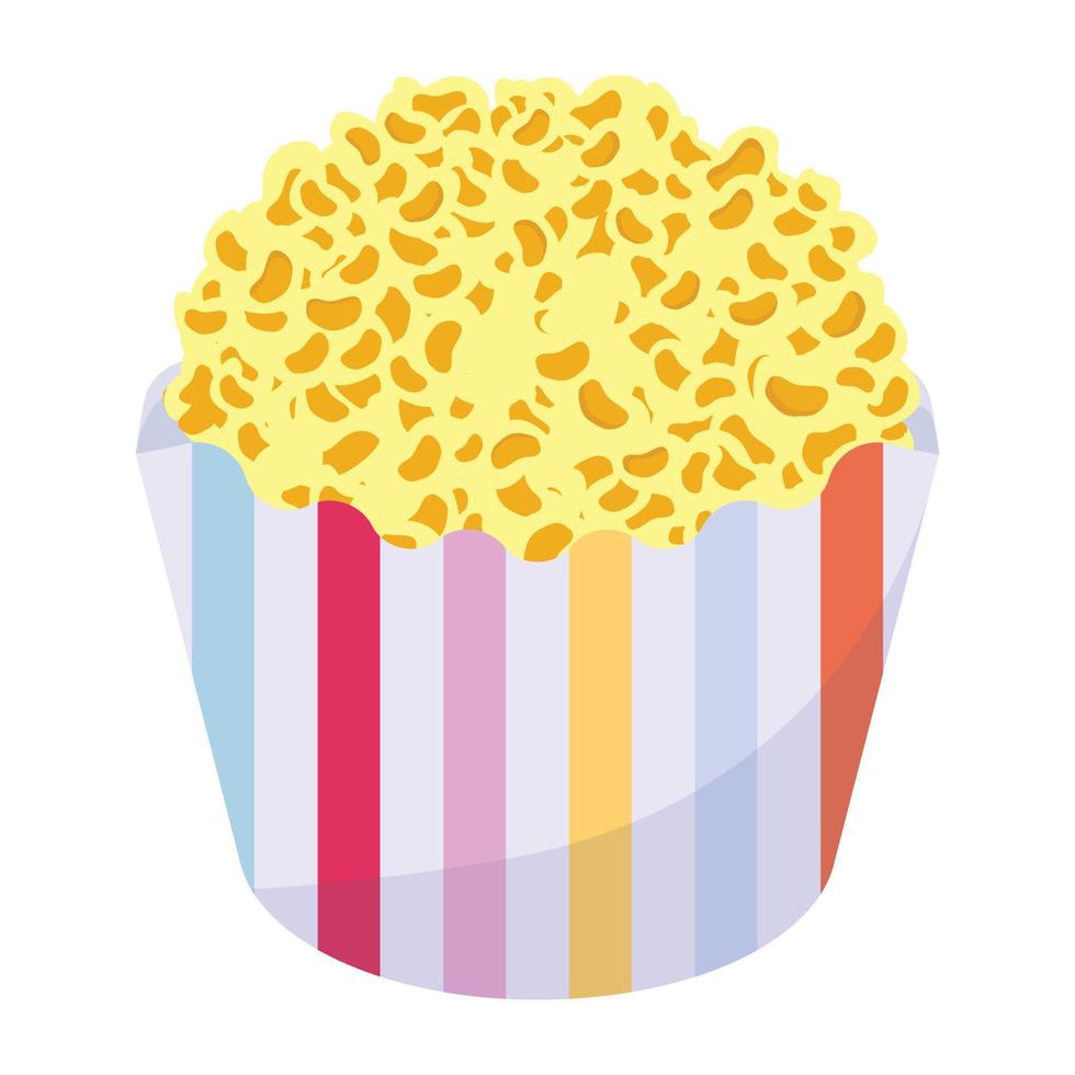 Look at this flat design of popcorn vector