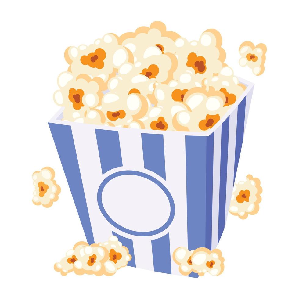Look at this flat design of popcorn vector
